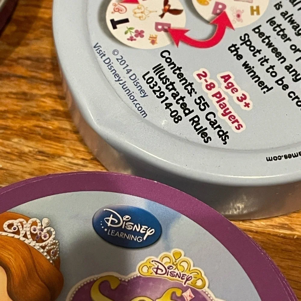 Disney Sofia The First Spot It! Spot 'n Learn Alphabet Game.